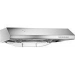 Kitchen Vent Hood AC30BS – 30 Inch Under Cabinet Range Hood – Filterless Modern Stainless Steel Hood Vent with 900 CFM Suction, Dual Fans, LED Touch Controls and Auto-Clean