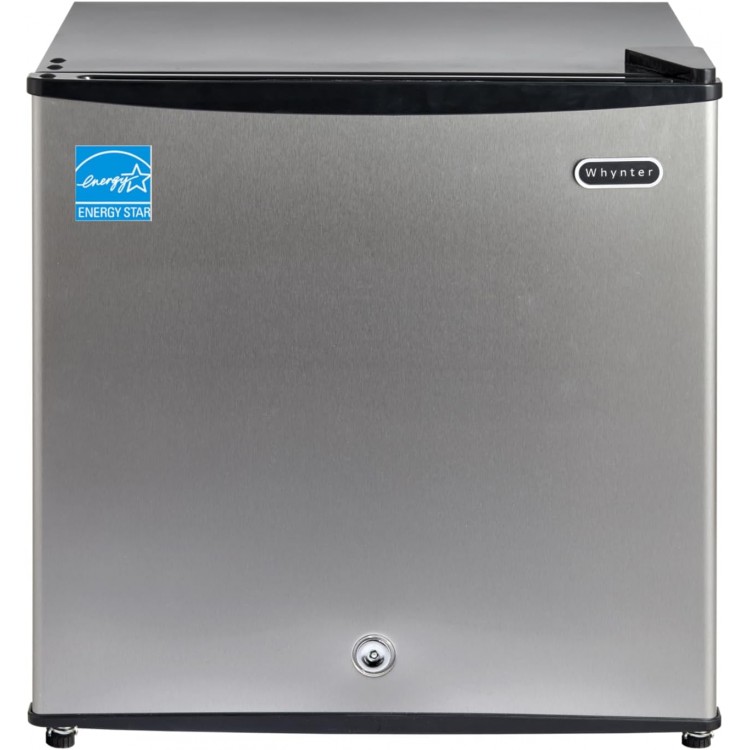 Freezer 1.1 Cu Ft Lock, Mini Freezer, Stainless CUF-112SS
