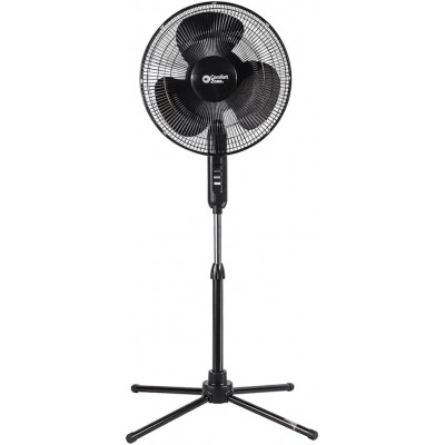 Electric Oscillating Pedestal Fan, Stand Fan, 16 inch, 3 Speed, 90 Degree Oscillating Head, Adjustable Height and Tilt, Airflow 7.48 ft/sec, Ideal for Home, Bedroom & Office, CZST161BTEBK