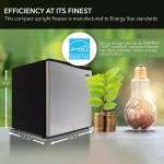 Freezer 1.1 Cu Ft Lock, Mini Freezer, Stainless CUF-112SS
