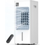 Windowless Portable Air Conditioner, 24.2" Evaporative Air Cooler with Remote, 3 Speeds, Digital Display, 12H Timer, 2 Gal Water Tank, Oscillating Swamp Cooler for Bedroom, Living Room, AC Unit, White Windowless Portable Air Conditioner, 24.2" Evaporative Air Cooler with Remote, 3 Speeds, Digital Display, 12H Timer, 2 Gal Water Tank, Oscillating Swamp Cooler for Bedroom, Living Room, AC Unit, White