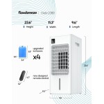 Windowless Portable Air Conditioner, 24.2" Evaporative Air Cooler with Remote, 3 Speeds, Digital Display, 12H Timer, 2 Gal Water Tank, Oscillating Swamp Cooler for Bedroom, Living Room, AC Unit, White Windowless Portable Air Conditioner, 24.2" Evaporative Air Cooler with Remote, 3 Speeds, Digital Display, 12H Timer, 2 Gal Water Tank, Oscillating Swamp Cooler for Bedroom, Living Room, AC Unit, White