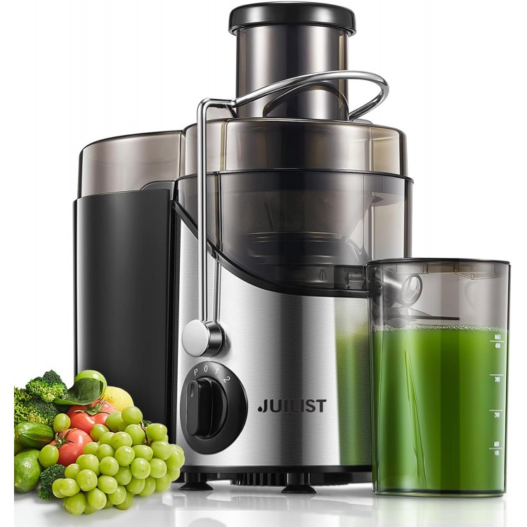 Juicer Machines, Juilist 3" Wide Mouth, Max 800W, 3-Speed 400W Easy-Clean