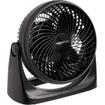 Air Circulator Desk Fan for Bedroom, Home and Office, 90-Degree Tilt Head, 3 Speed Settings, Cooling, 35 Watts, Black, 11.1"W x 6.3"D x 10.9"H