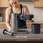 Cold Press Juicer, 24oz Jug, 36oz Pulp, Charcoal, JC151