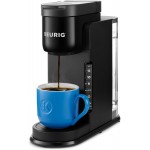 Single Serve K-Cup Pod Coffee Maker, 3 Brew Sizes, Strong Button Feature, 42oz Removable Reservoir, Black