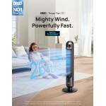 Tower Fan for Bedroom, 26ft/s Velocity, 90° Oscillating, 8H Timer