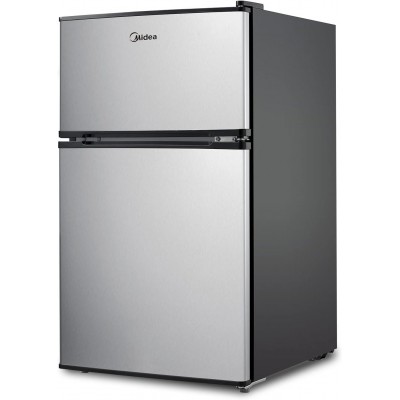 Midea WHD-113FSS1 Compact Refrigerator, 3.1 cu ft, Stainless Steel